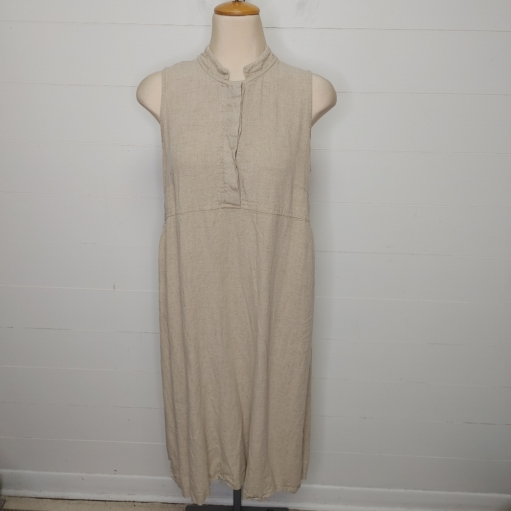 Peter Ho Beyond linen blend dress size L